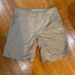 The North Face Horizon Utility Shorts Men's Size 36 Nylon Beige Hiking